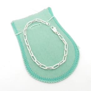 Pulseira Masculina 20Cm 4Mm Largura Folhado Prata Pl353A