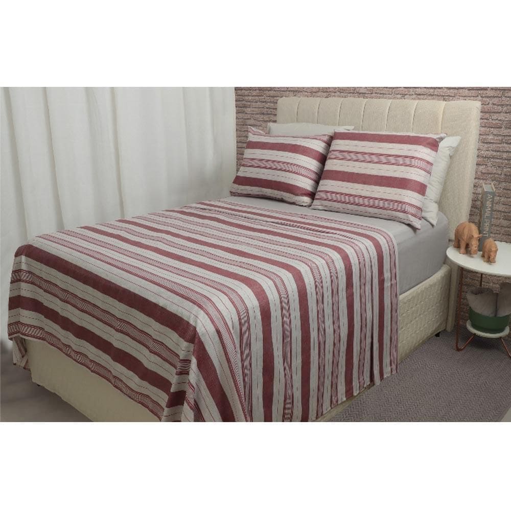 Jogo Cama Duplo Casal 4 Peças 140 Fios 250X220Cm Loretto
