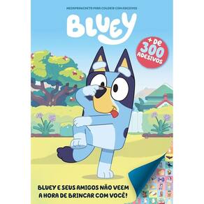 Megaprancheta Para Colorir Com Adesivos - Bluey