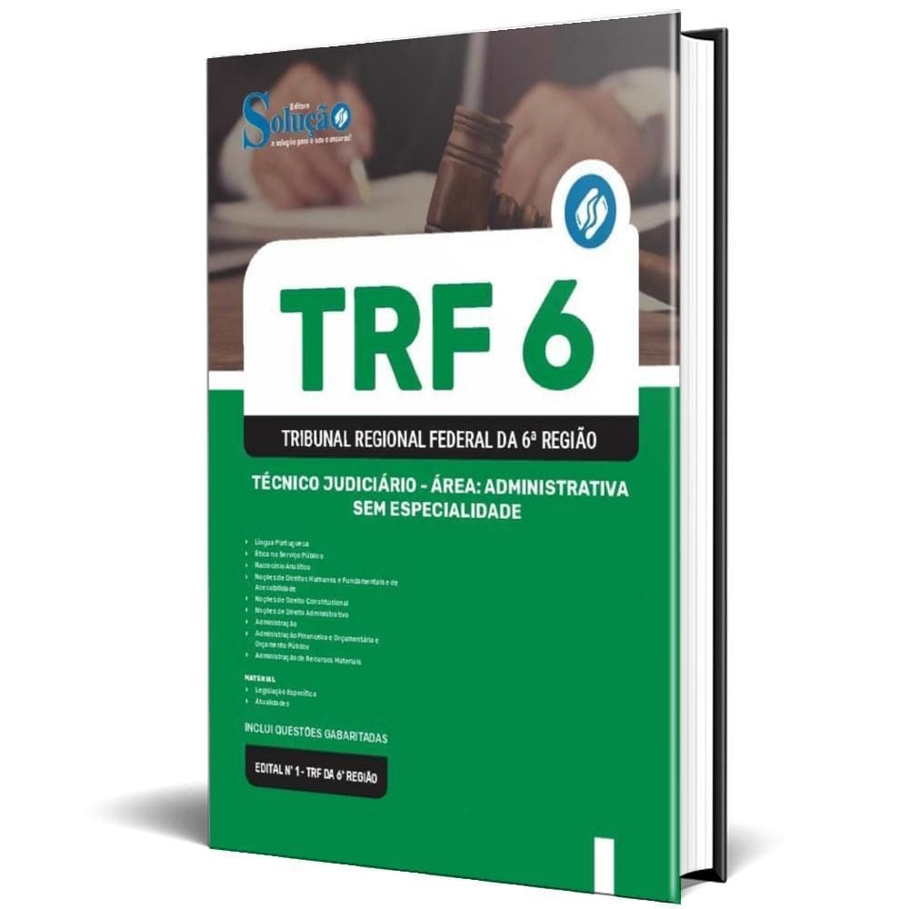 Apostila Trf 6 2024 Técnico Judiciário Área: Administrativa