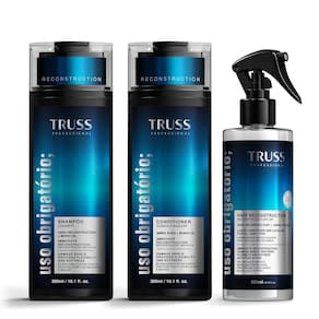 Truss Uso Obrigatório Kit Shampoo Condicionador E Reconstrut