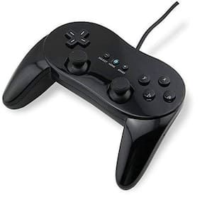 Controle Pro Clássico Para Wii Com Fio Preto