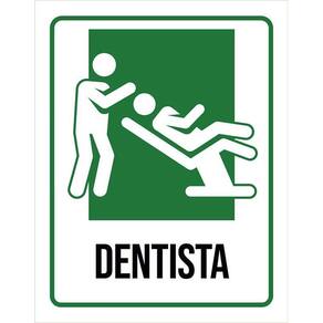 Placa Sinalização Hospitalar Dentista 36X46