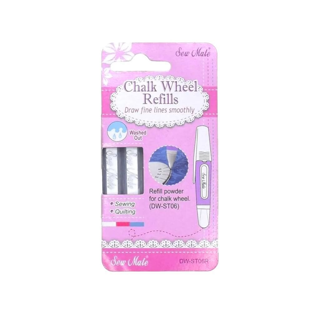 Refil Para Caneta Giratória C/2 Giz Branco Ou Azul/Rosa