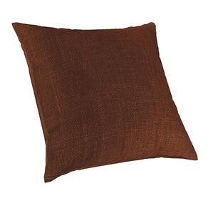Capa De Almofada Sala Luxo 50X50 Suede Com Ziper Terracota
