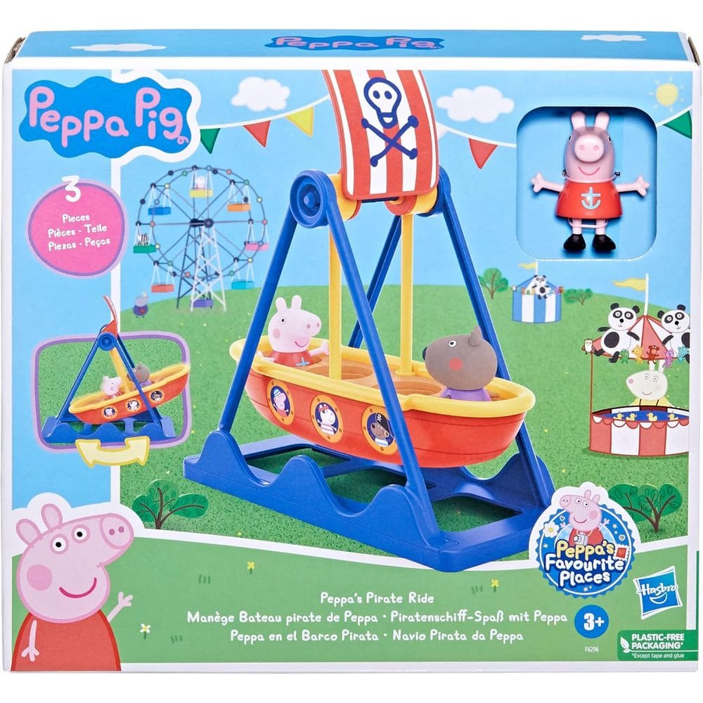 Conjunto Com Bonecos E Navio Pirata Peppa Pig F6296 Hasbro