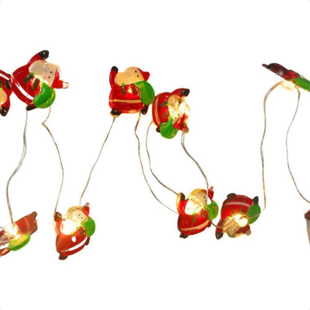 Kit 5 Cordão Luminoso Natalino 1 Metro Led 10 Mini Noel