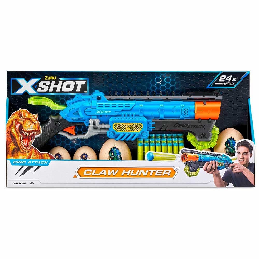 Lançador de Dardos com Alvos - X-Shot Dino Attack - Claw Hunter - Candide