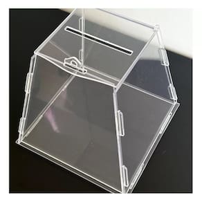 Urna Pirâmide Em Acrílico Transparente