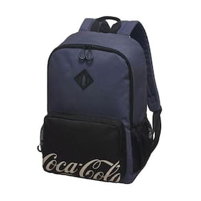 Mochila Costas Adulto Juvenil Coca-Cola Core Notebook Azul