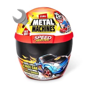 Capacete Surpresa Metal Machiness Speed Hero 20 Peças Cinza