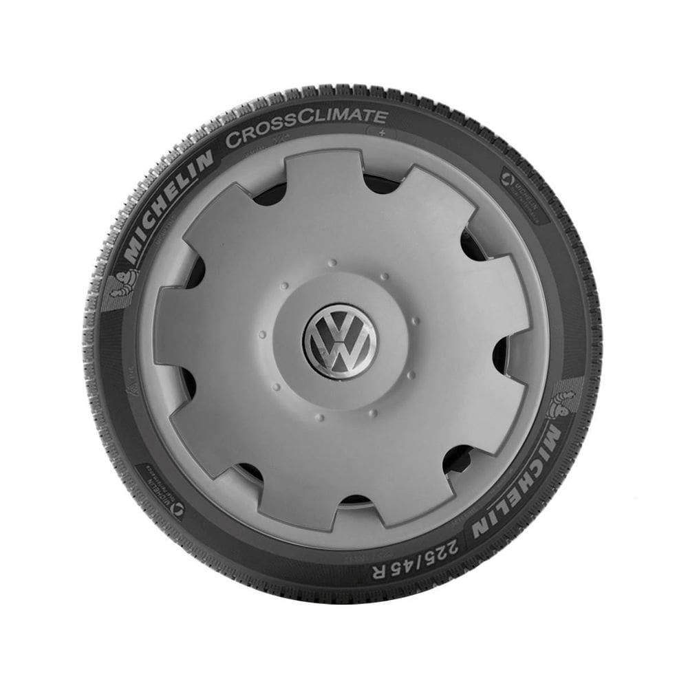 1X Calota Vw Gol Parati G3 G4 Aro 13 Grafite Emblema 573Ar