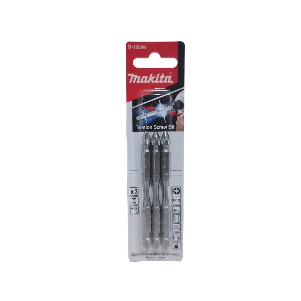 Ponta Bit Phillips PH2 85mm 3 Peças B-12326 Makita