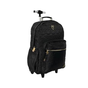 Mochila Com Rodas Escolar Preta Mickey Mouse Disney - Xeryus