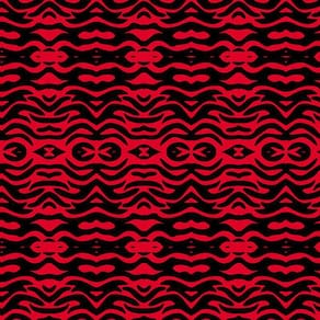 Papel De Parede Textura Adesivo Vermelho E Preto Decorativo