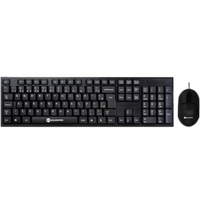 Kit Teclado e Mouse USB, 1.200 DPI, Slim Plug And Play Padrão ABNT2 Goldentec GT850 - Preto