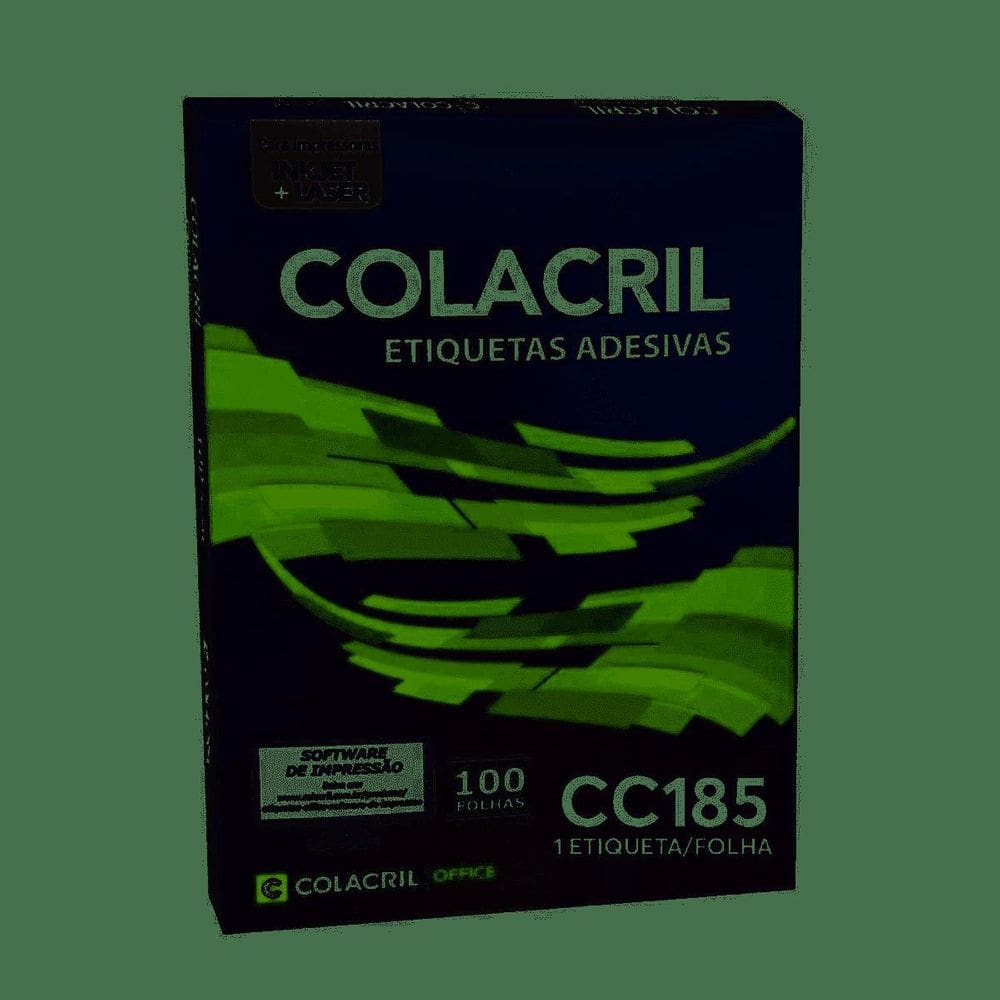 Etiqueta Inkjet E Laser Carta Cc185 279,4X215,9X1Mm Colacril