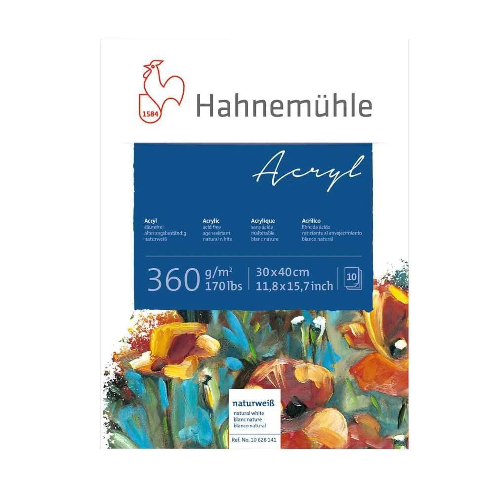 Bloco Hahnemühle Acryl 360G 30X40Cm 10 Folhas