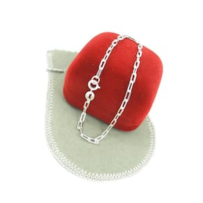 Pulseira Masculina 20cm 3mm Prata PL444C