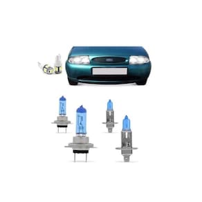Kit Lâmpadas Fiesta 96 97 98 99 Super Brancas Farol H7 H1