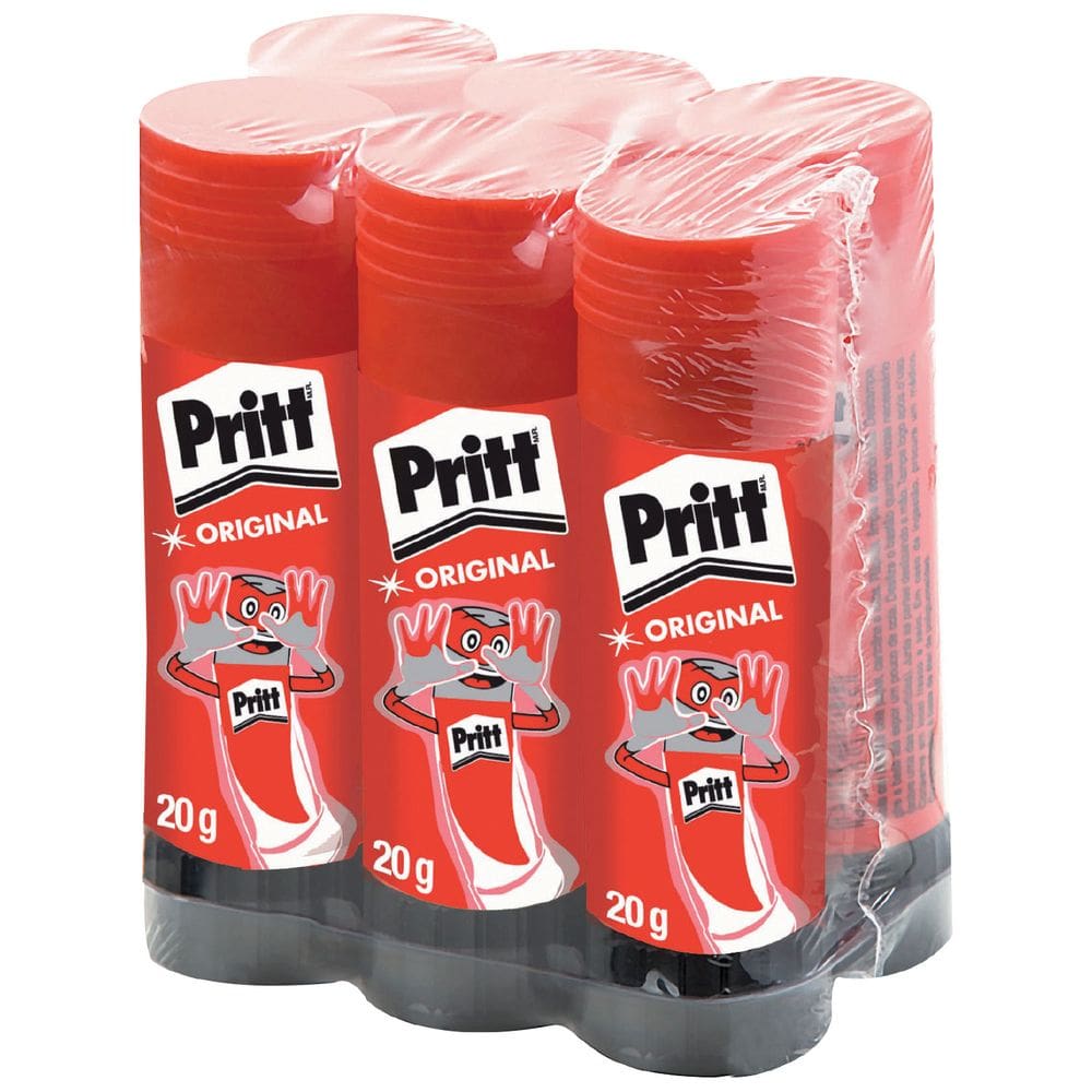 Pacote com 6 Cola em bastao Pritt 20 Gramas - Henkel