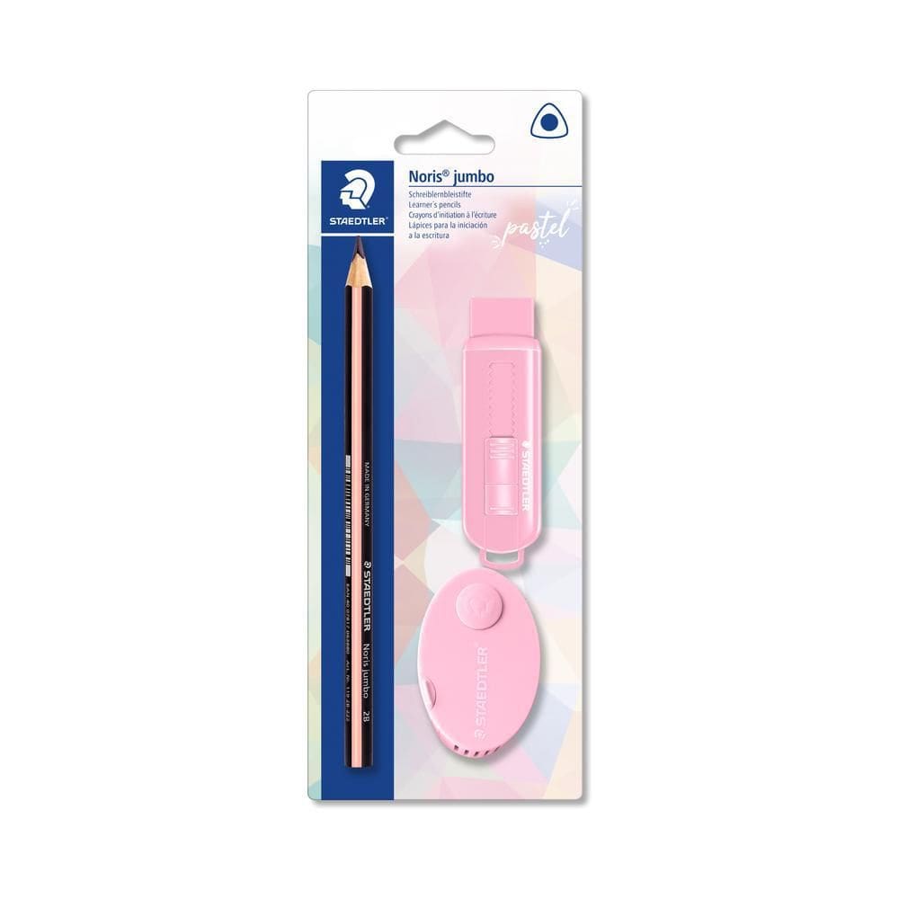 Kit Noris Jumbo Staedtler Pastel Com 3 Peças 61 Sbk4 Pa