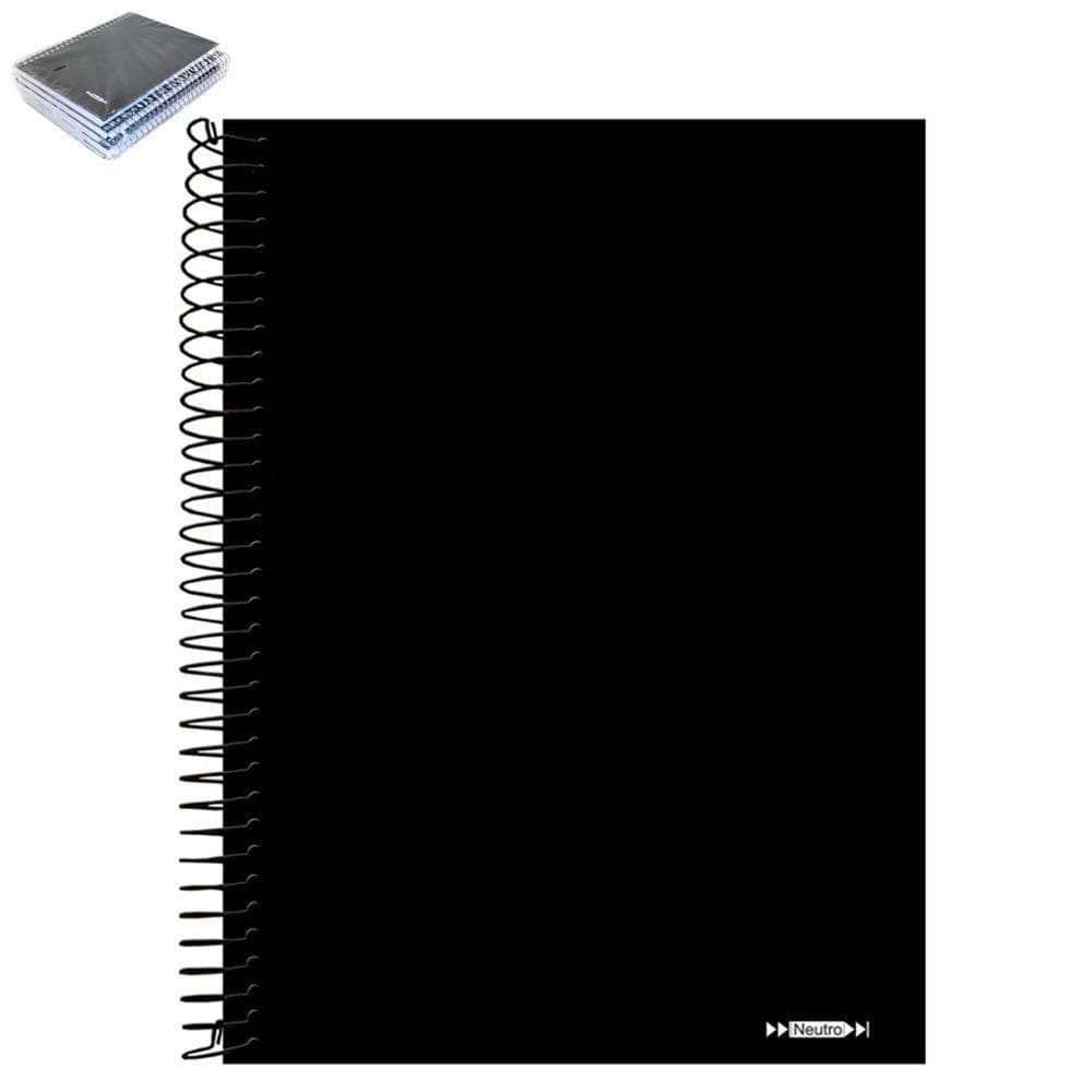 Caderno Universitário Tamoio Espiral Neutro 96 Folhas Com 4