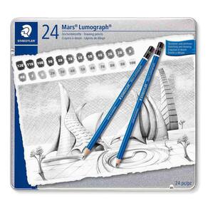Estojo Lápis Graduado Staedtler Lumograph 24 Grad. 285g