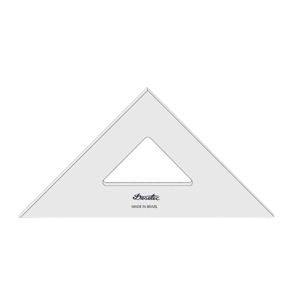 Esquadro Trident / Desetec 50 Cm 45°|45°|90° Sem Escala