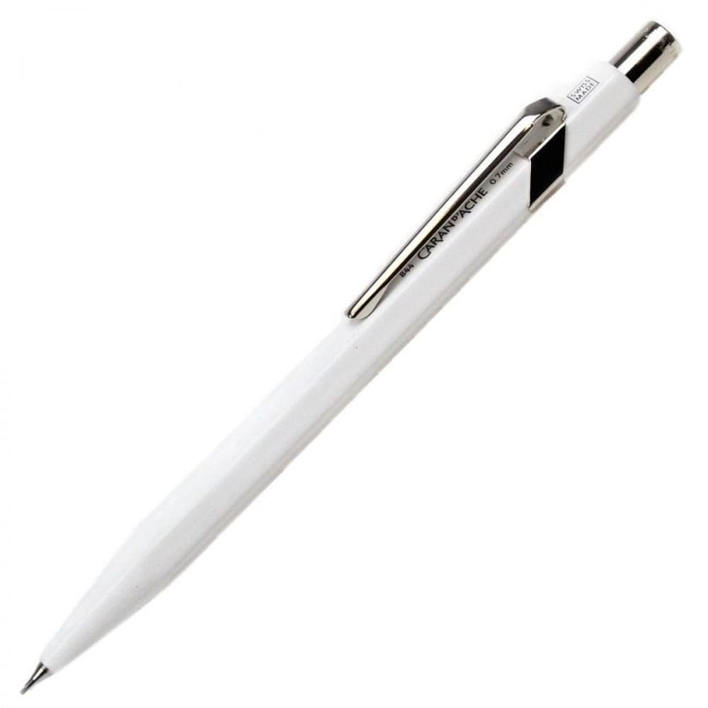 Lapiseira 0.7Mm Caran D`Ache Office Cromada Branca