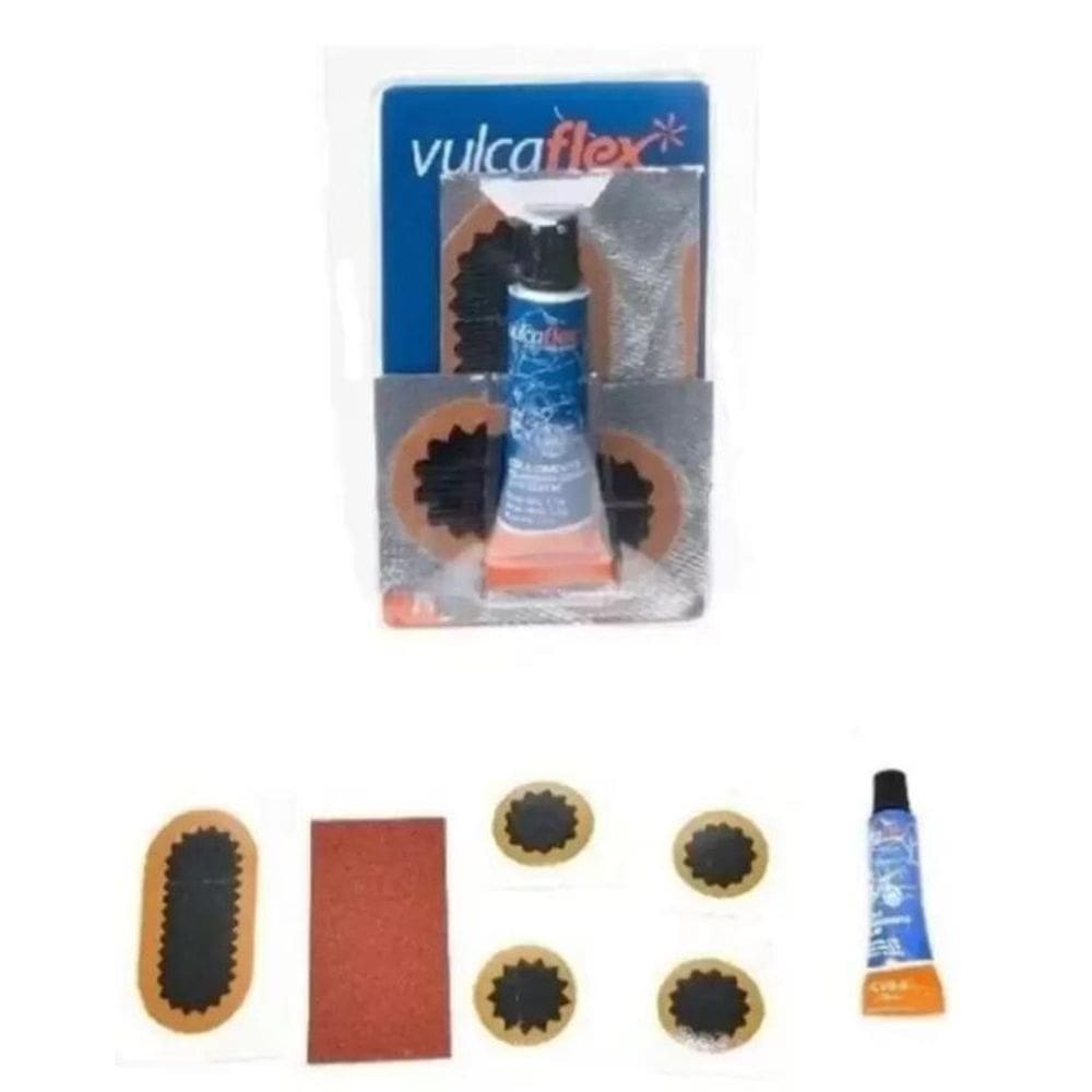Kit Max Remendo Reparo Selante Max Câmara Ar Vulcaflex Bike