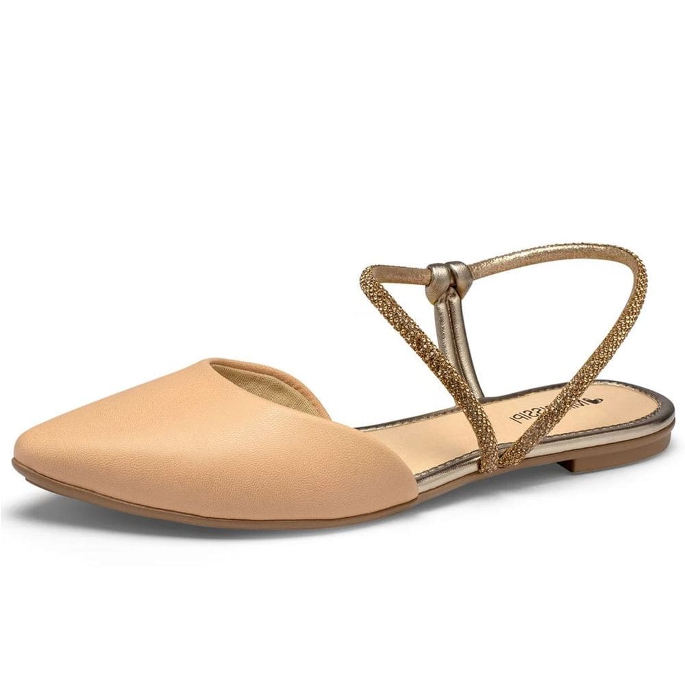 Sapatilha Feminina Tira Strass Conforto Casual Mississipi