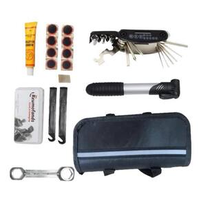 Kit Ferramentas Bike Chaves Bomba Remendo Reparo Bicicleta