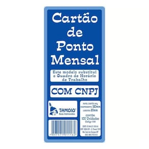 Cartão Ponto Mensal Tamoio 100 Folhas Palha