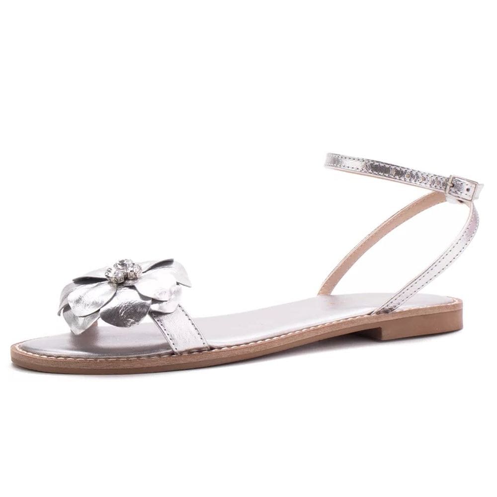 Sandalia Feminina Rasteira Lia Line Auckland Flor 2277.71518