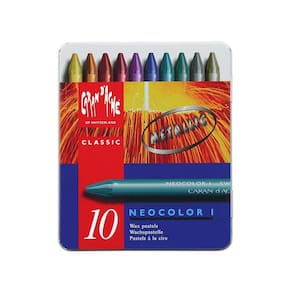 Pastel Oleoso Caran D`Ache Neocolor I Metálico Com 10 Cores