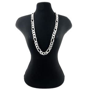 Corrente Masculina 53cm Folheada Prata CR105 Wnbijouterias