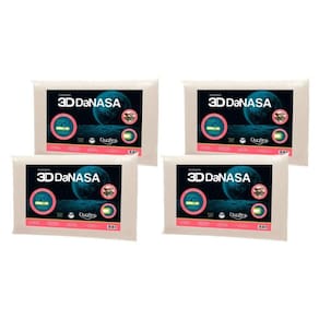 Travesseiro Viscoelástico 3D DaNasa DT3240 Kit c/ 4 Un (45x65) - Duoflex