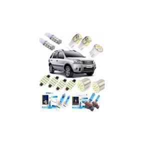Kit Lampadas Led + Super Branca Ecosport Teto Ré Techone