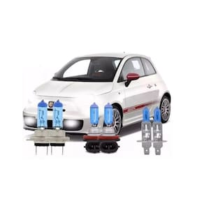 Farol Fiat 500 Mexicano Kit Lâmpada Super Branca H7 H1 H11
