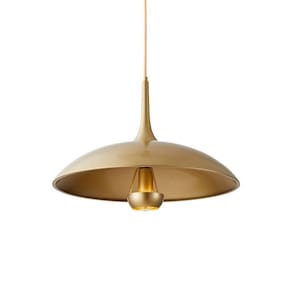 Lustre Pendente Nordecor Alus 2580 Ouro Fosco E27 Bivolt Ouro Fosco 2580