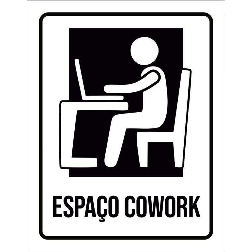 Placa Condomínio Ambiente Espaço Cowork 36X46