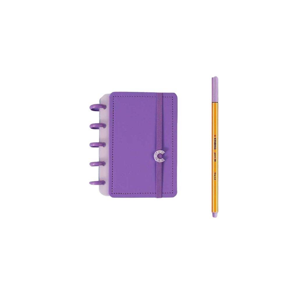 Caderno Inteligente Inteligine 1/8 All Purple 50 Folhas