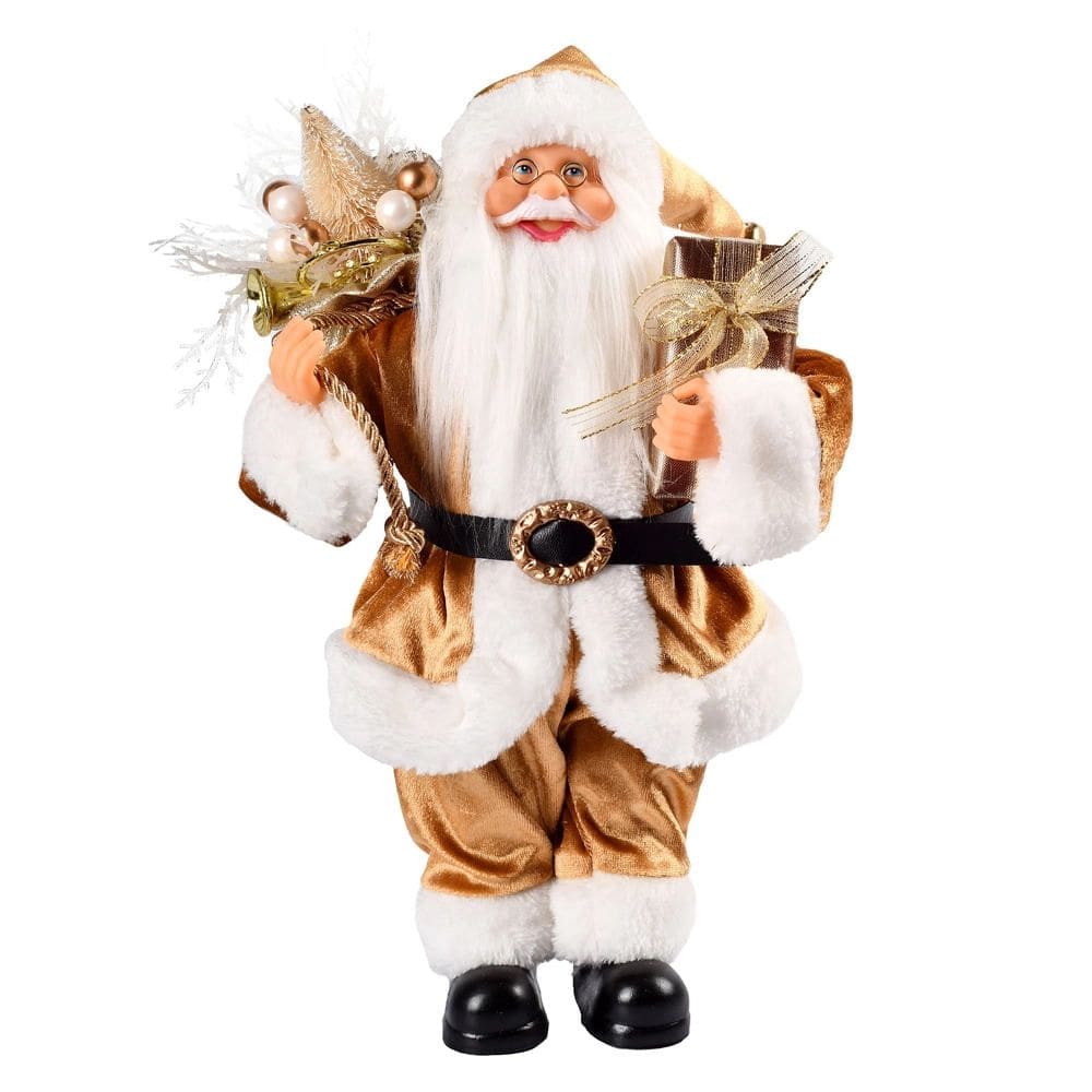 Adorno Papai Noel 30Cm Dourado