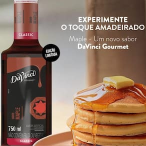 Kit Com 6 Xaropes Davinci Sabor Maple 750 Ml
