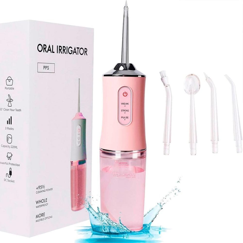 Aparelho Bucal Elétrico 3 Em 1 Recarregável Limpeza Dentes E