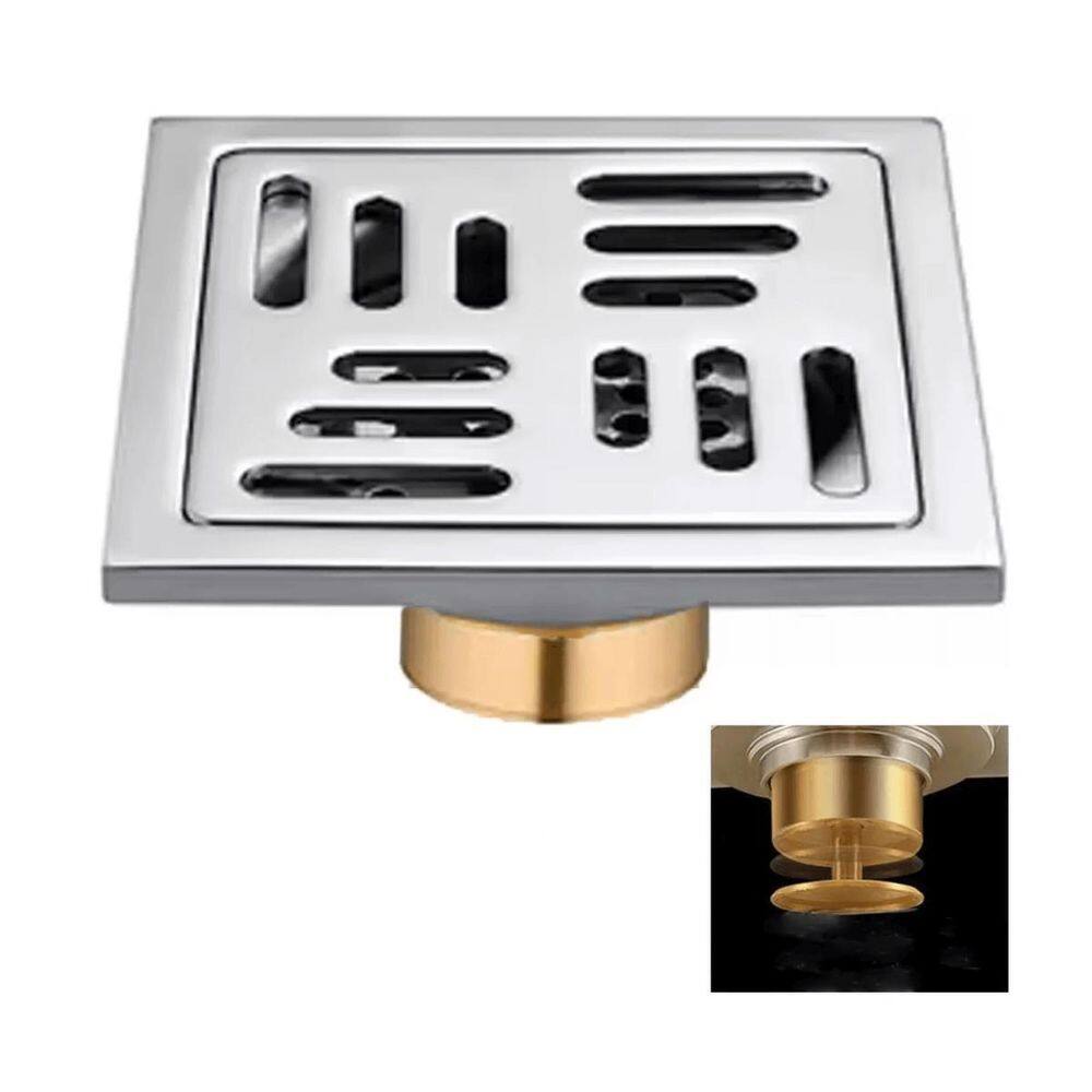 Ralo 10X10 Inox Banheiro Anti Odor Anti Inseto Resistente