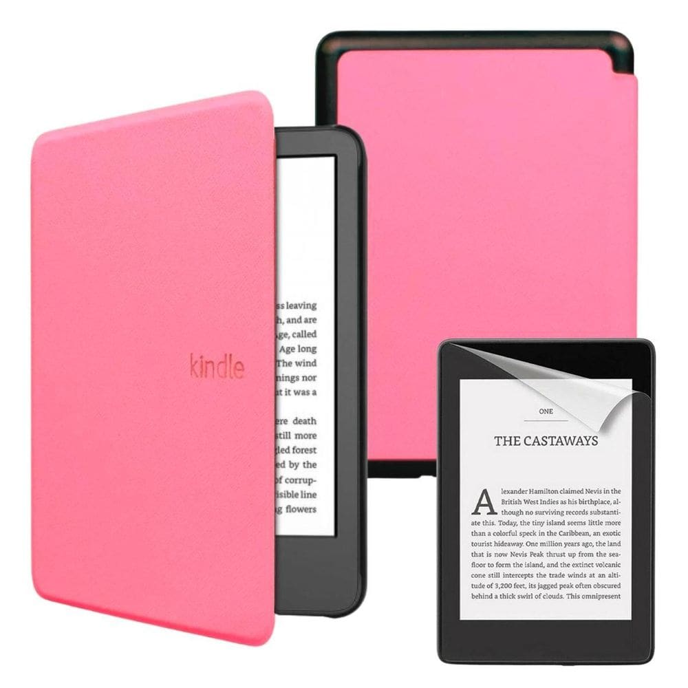 Case Auto Sleep Couro Para Kindle 12 6.0 Rs23Cv + Película