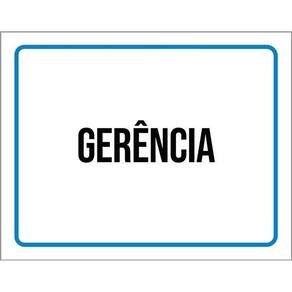 Placa Ambiente Sinalização Setor Gerência 36X46
