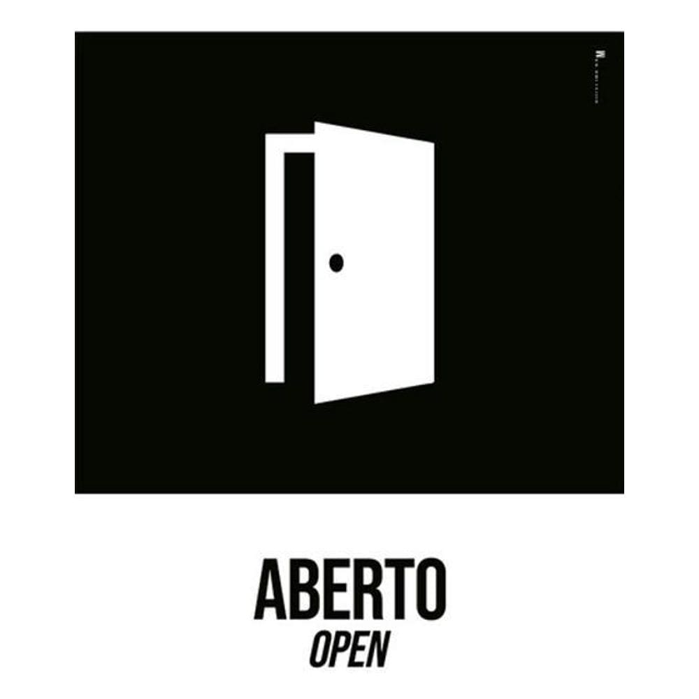 Kit 3 Placas Desenho - Aberto Open